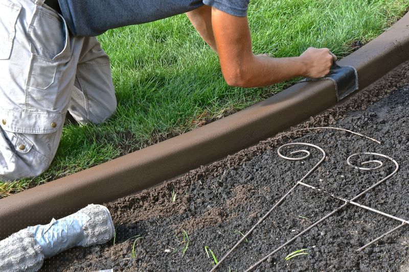 Cement Edging Installation