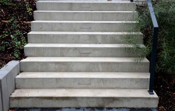 Poured Step Installation in Escondido