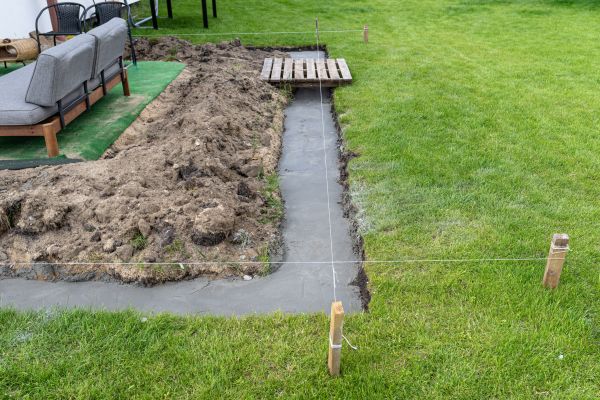 Cement Footer Installation in Escondido